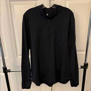 All in Motion Midnight Black Quarter-Zip Pullover